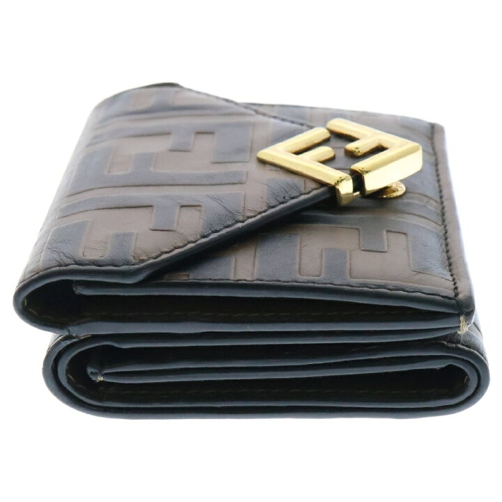 楽天市場】FENDI(フェンディ) FFダイヤモンド 三つ折り財布 コンパクト 