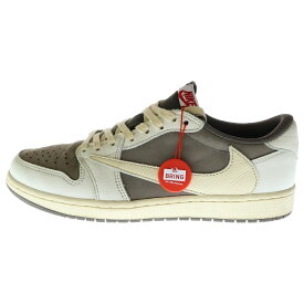 NIKE(ナイキ) サイズ:27.5cm ×TRAVIS SCOTT AIR JORDAN 1 LOW OG REVERSE MOCHA DM7866-162 トラヴィススコット エアジョーダン1 ローカットスニーカー リバースモカ ブラウン US9.5/27.5cm【中古】【程度A】【カラーブラウン】【取扱店舗渋谷】