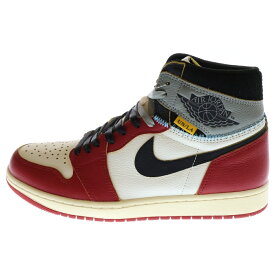 NIKE(ナイキ) サイズ:28.0cm ×UNION ユニオン AIR JORDAN 1 RETRO HIGH OG Chicago エアジョーダン1 ハイ ハイカットスニーカー シカゴ レッド/ホワイト US10/28cm HV8563-600【新古品/中古】【程度S】【カラーレッド】【取扱店舗BRING THRIFT CLOSET 幕張店】