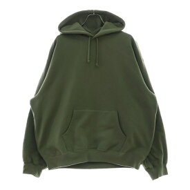 SUPREME(シュプリーム) サイズ:L 23AW Satin Applique Hooded Sweatshirt サテン アップリケ スウェット プルオーバーパーカー オリーブ【中古】【程度B】【カラーグリーン】【取扱店舗BRING仙台店】