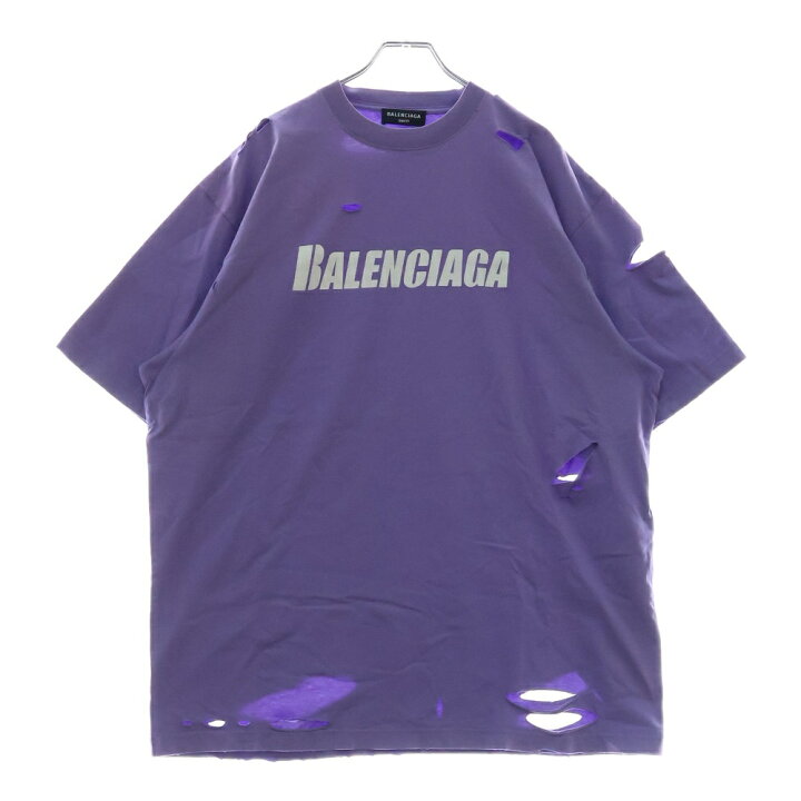 BALENCIAGA(バレンシアガ) サイズ:XXS 21SS デストロイ加工 ロゴ  