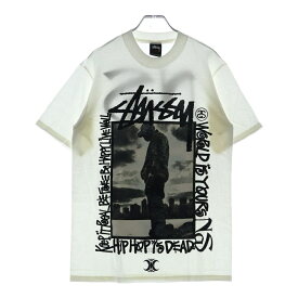 STUSSY(ステューシー) サイズ:S ×NEXUS7 ×NAS ネクサスセブン ×ナズ フォトプリント 半袖クルーネックTシャツカットソー ホワイト【新古品/中古】【程度S】【カラーホワイト】【取扱店舗BRING福岡天神店】