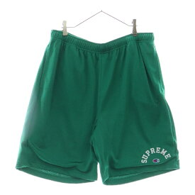 SUPREME(シュプリーム) サイズ:M 24SS×Champion Mesh Short チャンピオン メッシュショーツ ショートパンツ グリーン【中古】【程度B】【カラーグリーン】【取扱店舗BRING THRIFT CLOSET 湘南平塚店】