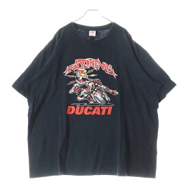 SUPREME(シュプリーム) サイズ:XXL 24SS Ducati Bike Tee ドゥカティ バイク ロゴ クルーネック半袖Tシャツ ブラック【中古】【程度B】【カラーブラック】【取扱店舗BRING福岡天神店】