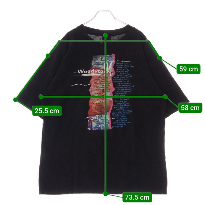 楽天市場】VINTAGE(ヴィンテージ) サイズ:XL 90S VINTAGE WOODSTOCK 94 