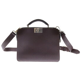 FENDI(フェンディ) ISeeU 2WAY ピーカブー アイシーユー ハンド ショルダーバッグ カーフスキンレザー ボルドー 7VA530【新古品/中古】【程度S】【カラーブラウン】【取扱店舗BRING心斎橋店】