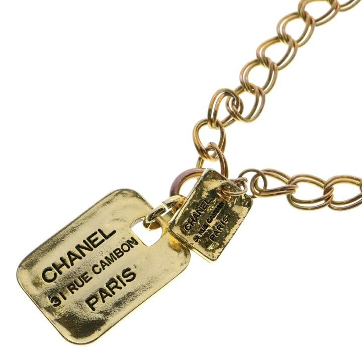 楽天市場】CHANEL(シャネル) カンボン プレート 31 ネックレス 