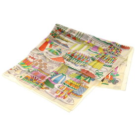 HERMES(エルメス) カレ90 パティスリーフランセーズ スカーフ マルチカラー シルク【中古】【程度A】【カラーマルチカラー】【オンライン限定商品】