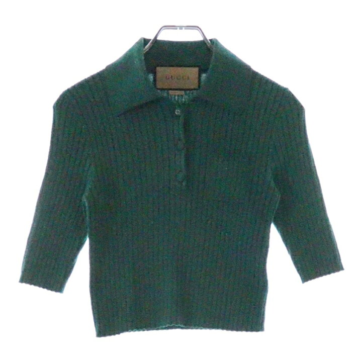 楽天市場】GUCCI(グッチ) サイズ:XS RIBBED TOP リブニット 半袖ニット  