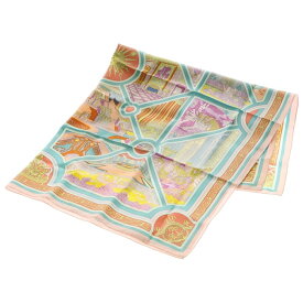 HERMES(エルメス) カレ90 ヴェルサイユの散歩 スカーフ マルチカラー ピンク系 シルク【中古】【程度A】【カラーマルチカラー】【オンライン限定商品】