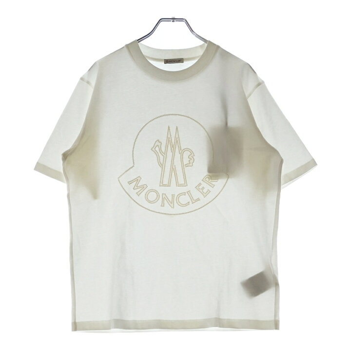 MONCLER(モンクレール) サイズ:XL 20AW フロッキーロゴプリント クルー  