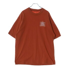 Palace Skateboards(パレススケートボーズ) サイズ:L 24AW ×PORTER ポーター トライファー ロゴプリントTシャツ 半袖カットソー オレンジ【中古】【程度B】【カラーオレンジ】【取扱店舗BRING福岡天神店】