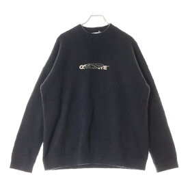 OFF-WHITE(オフホワイト) サイズ:S Barrel Worker Knitted Sweater バレル ワーカー ニット セーター グレー OMHE045E20KNI001【中古】【程度B】【カラーグレー】【取扱店舗渋谷】