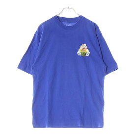 Palace Skateboards(パレススケートボーズ) サイズ:S 24AW P-3 PUNCH T-SHIRT ロゴプリント クルーネック 半袖Tシャツ カットソー ブルー【中古】【程度B】【カラーブルー】【取扱店舗BRING THRIFT CLOSET 湘南平塚店】