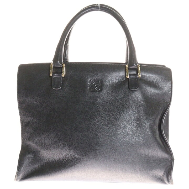 LOEWE ロエベ アナグラム ハンドバッグ トートバッグ ブラック 