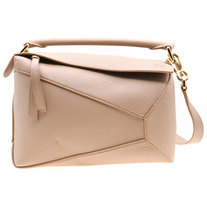 楽天市場】LOEWE(ロエベ) パズルバッグ スモール レザー ベージュ 2WAY 