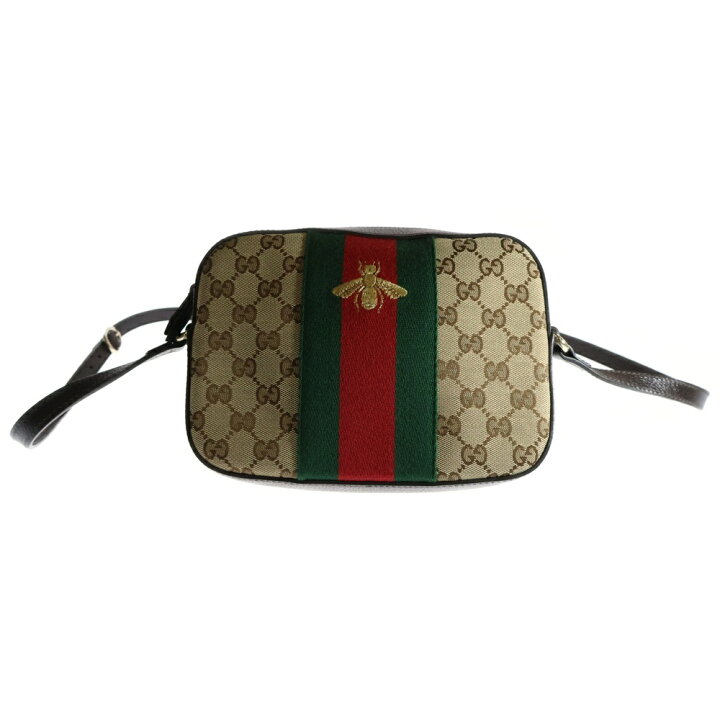 楽天市場】GUCCI(グッチ) GGキャンバス シェリーライン ビー 