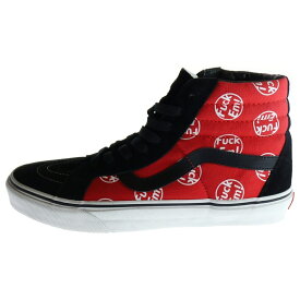 SUPREME(シュプリーム) サイズ:28.0cm 14AW ×VANS Fuck'Em SK8-Hi Reissue バンズ スケートハイ リイシュー ハイカットスニーカー レッド/ブラック US10/28cm VN-0ZA0G3O【新古品/中古】【程度S】【カラーブラック】【オンライン限定商品】