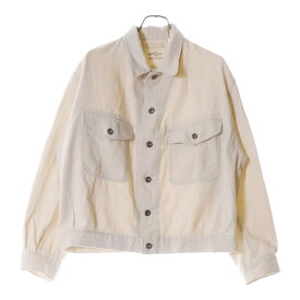 ARMY TWILL(アーミーツイル) サイズ:S ARMY TWILL アーミーツイル コットン トラッカージャケット ホワイト AM-2514002【中古】【程度B】【カラーホワイト】【オンライン限定商品】