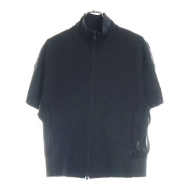 Y-3(ワイスリー) サイズ:M W 3S RELX TT リラックス ジップアップ サイドメッシュ 半袖 トラックジャケット ブラック JN4984【新古品/中古】【程度S】【カラーブラック】【オンライン限定商品】