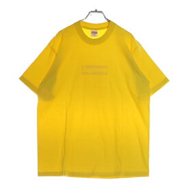 SUPREME(シュプリーム) サイズ:M 23SS Tonal Box Logo Tee トーナル ボックスロゴ クルーネック半袖Tシャツ カットソー イエロー【中古】【程度B】【カラーイエロー】【オンライン限定商品】