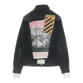 OFF-WHITE(オフホワイト) サイズ:XS 19SS Impressionism Denim Jacket ウォッシュド加工 デニムジャケット グレー OMYE019R19812011【新古品/中古】【程度S】【カラーグレー】【取扱店舗BRING大宮店】
