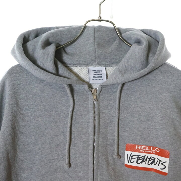 楽天市場】VETEMENTS(ヴェトモン) サイズ:XS MY NAME IS VETEMENTS ZIP 