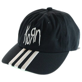 adidas Originals(アディダスオリジナルス) サイズ:OS ×Korn Cap コーン 刺繍キャップ 帽子 ブラック JF3139【新古品/中古】【程度S】【カラーブラック】【取扱店舗渋谷】