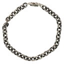 CHROME HEARTS(クロムハーツ) サイズ:7inch PAPER CHAIN ペーパーチェーン シルバーブレスレット 7inch【中古】【程度…