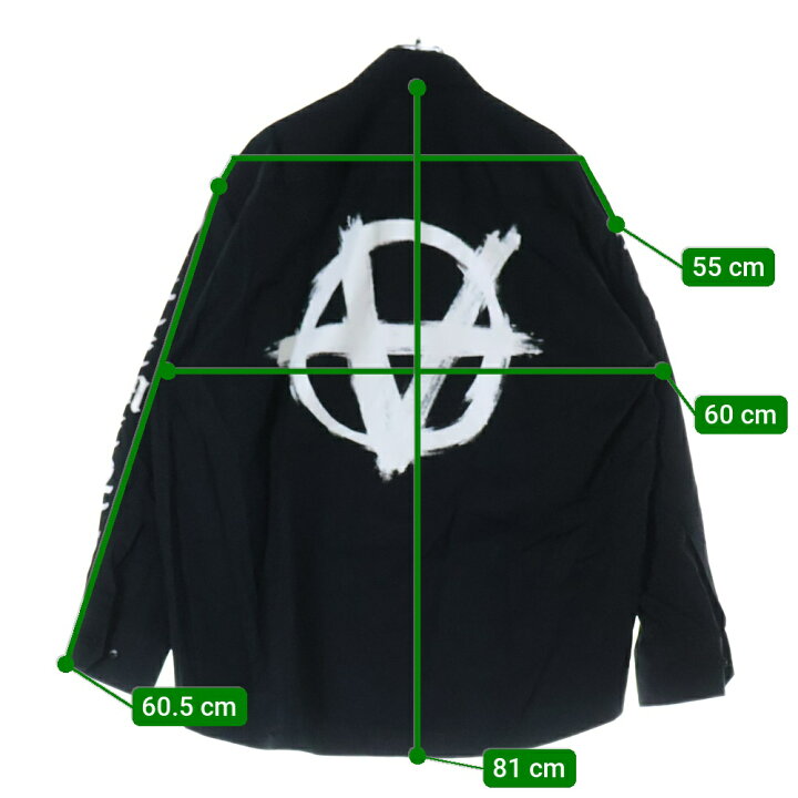 楽天市場】VETEMENTS(ヴェトモン) サイズ:S DOUBLE ANARCHY LOGO SHIRT 