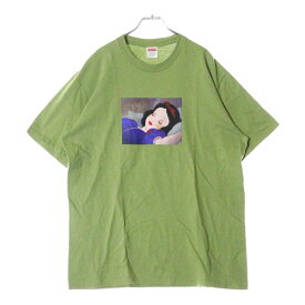 SUPREME(シュプリーム) サイズ:L 24AW Snow White Tee スノーホワイト 白雪姫プリント半袖Tシャツ カットソー グリーン【中古】【程度A】【カラーグリーン】【取扱店舗BRING THRIFT CLOSET 幕張店】
