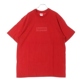 SUPREME(シュプリーム) サイズ:L 23SS Tonal Box Logo Tee トーナル ボックスロゴ プリント クルーネック 半袖Tシャツ カットソー レッド【新古品/中古】【程度S】【カラーレッド】【取扱店舗新宿】