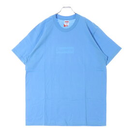 SUPREME(シュプリーム) サイズ:L 23SS Tonal Box Logo Tee トーナル ボックスロゴ プリント クルーネック 半袖Tシャツ カットソー ライトブルー【新古品/中古】【程度S】【カラーブルー】【取扱店舗BRING福岡天神店】