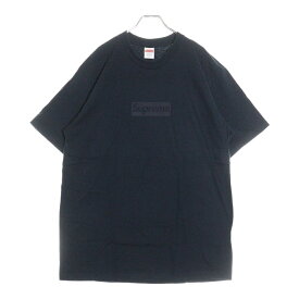 SUPREME(シュプリーム) サイズ:L 23SS Tonal Box Logo Tee トーナル ボックスロゴ プリント クルーネック 半袖Tシャツ カットソー ネイビー【新古品/中古】【程度S】【カラーネイビー】【取扱店舗BRING福岡天神店】