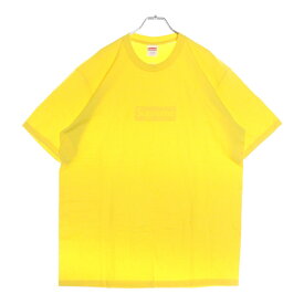 SUPREME(シュプリーム) サイズ:L 23SS Tonal Box Logo Tee トーナル ボックスロゴ プリント クルーネック 半袖Tシャツ カットソー イエロー【新古品/中古】【程度S】【カラーイエロー】【取扱店舗BRING福岡天神店】