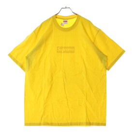 SUPREME(シュプリーム) サイズ:L 23SS Tonal Box Logo Tee トーナル ボックスロゴ プリント クルーネック 半袖Tシャツ カットソー イエロー【新古品/中古】【程度S】【カラーイエロー】【取扱店舗BRING THRIFT CLOSET 幕張店】