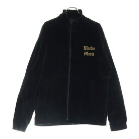 WACKO MARIA(ワコマリア) サイズ:L VELVET TRACK JACKET ロゴ刺繍ベロアトラックジャケット ブラック【中古】【程度B】【カラーブラック】【取扱店舗BRING札幌店】