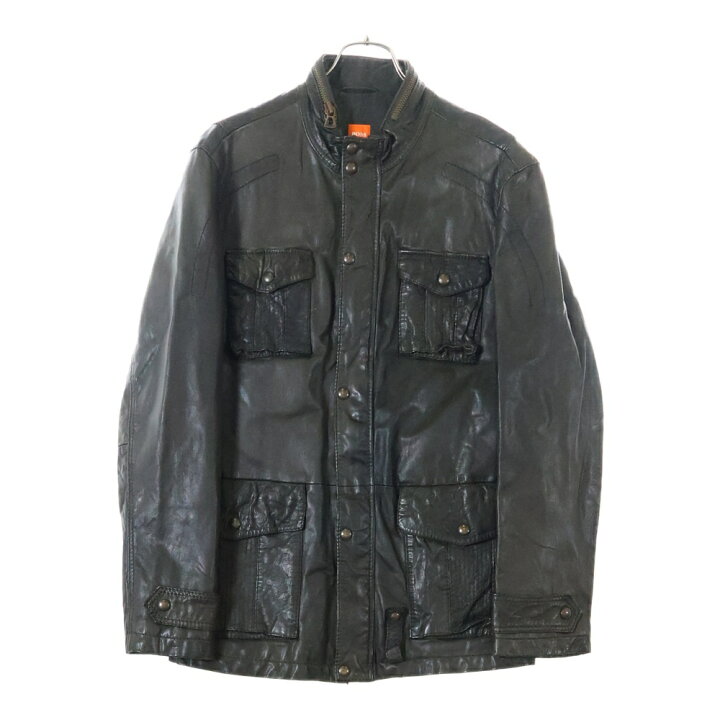 楽天市場】BOSS(ボス) サイズ:50 レザージップアップブルゾン シングル 