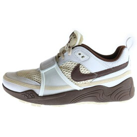 NIKE(ナイキ) サイズ:27.5cm ×TRAVIS SCOTT Zoom Field Jaxxトラヴィススコット ズームフィールドジャックス ローカットスニーカー ブラウン/ホワイト US9.5/27.5cm HQ3073-100【新古品/中古】【程度S】【カラーホワイト】【取扱店舗BRING WASTE_NOT】