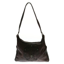 CHROME HEARTS(クロムハーツ) BOLO BSフレア装飾レザーショルダーバッグ ブラウン【中古】【程度C】【カラーブラウン】【取扱店舗渋谷】