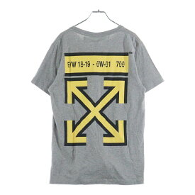OFF-WHITE(オフホワイト) サイズ:S 18AW Yellow Arrows T-Shirt 半袖Tシャツ グレー OMAA027E18185025【新古品/中古】【程度S】【カラーグレー】【取扱店舗渋谷】
