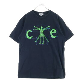 C.E(シーイー) サイズ:M ウィトルウィウスプリント クルーネック半袖Tシャツ カットソー ブラック【中古】【程度B】【カラーブラック】【取扱店舗BRING福岡天神店】