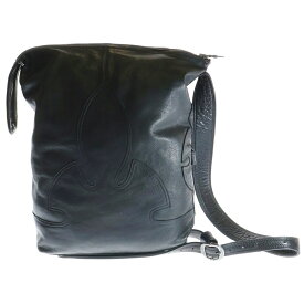 CHROME HEARTS(クロムハーツ) LELO レロ フレアニー ガンスリンガーバックル レザーショルダーバッグ ブラック【中古】【程度B】【カラーブラック】【取扱店舗OneStyle名古屋パルコ店】