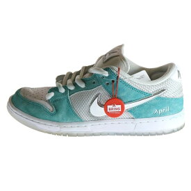 NIKE SB(ナイキエスビー) サイズ:US9/27cm ×APRIL SKATEBOARDS DUNK LOW PRO QS FD2562-400 ダンク エイプリル スケートボード ローカットスニーカー ホワイト/ブルー US9/27cm【中古】【程度B】【カラーホワイト】【取扱店舗BRING仙台店】