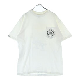CHROME HEARTS(クロムハーツ) サイズ:M OLD オールドモデル バックセメタリー ホースシュープリントポケット 半袖Tシャツ カットソー ホワイト【中古】【程度B】【カラーホワイト】【取扱店舗BRINGアメリカ村店】