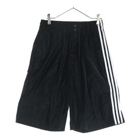 Y-3(ワイスリー) サイズ:XS TRP BLK SHORTS ロゴライン バギーショーツ ハーフパンツ ブラック IR6257【中古】【程度B】【カラーブラック】【オンライン限定商品】