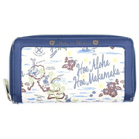 SAMANTHA KINGZ(サマンサキングズ) ラウンドジップレザー長財布 ブルー 〇【中古】【程度B】【カラーブルー】【オンライン限定商品】