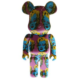 MEDICOM TOY(メディコムトイ) サイズ:1000% BE@RBRICK Andy Warhol Marilyn Monroe #2 1000% ベアブリック マリリンモンローデザイン フィギュア マルチ【中古】【程度B】【カラーマルチカラー】【取扱店舗BRING大宮店】