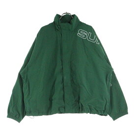 SUPREME(シュプリーム) サイズ:XL 24AW Spellout Embroidered Track Jacket スペルアウト エンブロイダード トラックジャケット グリーン【中古】【程度B】【カラーグリーン】【取扱店舗BRING有楽町マルイ店】