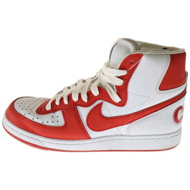 NIKE(ナイキ) サイズ:27.5cm ×COMME des GARCONS HOMME PLUS Terminator High Red コムデギャルソン オム プリュス ターミネーター ハイ レッド ハイカットスニーカー FD4159-102【中古】【程度A】【カラーレッド】【オンライン限定商品】